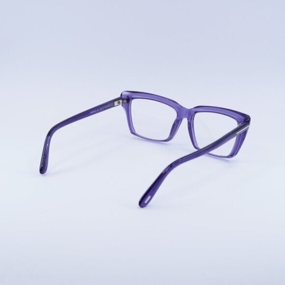 Tom Ford FT5894-B 081 Eyeglasses Violet 56mm Square Frame, Blue Light Block - Picture 8 of 9